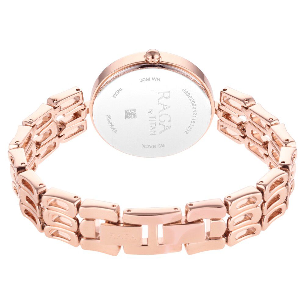 Buy Online Titan Raga Chic Mother Of Pearl Dial Women Watch With Metal Strap ns2659wm01 Titan