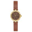 Titan Quartz Analog Brown Dial Leather Strap Watch for Women - image number 0