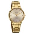Titan Edge Gleam Quartz Analog Champagne Dial Golden Stainless Steel Strap Watch For Women - image number 1