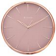 Titan Contemporary Rustic Pink Wall Clock in a Glossy Finish with a Textured Dial 32.5 x 32.5 cm (Medium) - image number 1