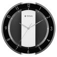 Titan Contemporary Multicoloured Wall Clock with a partly Semi-transparent Dial 33.80 x 33.80 cm (Medium Size) - image number 1