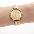 Olivia Burton Quartz Analog Golden Dial Stainless Steel Strap Watch for Women - image number 3