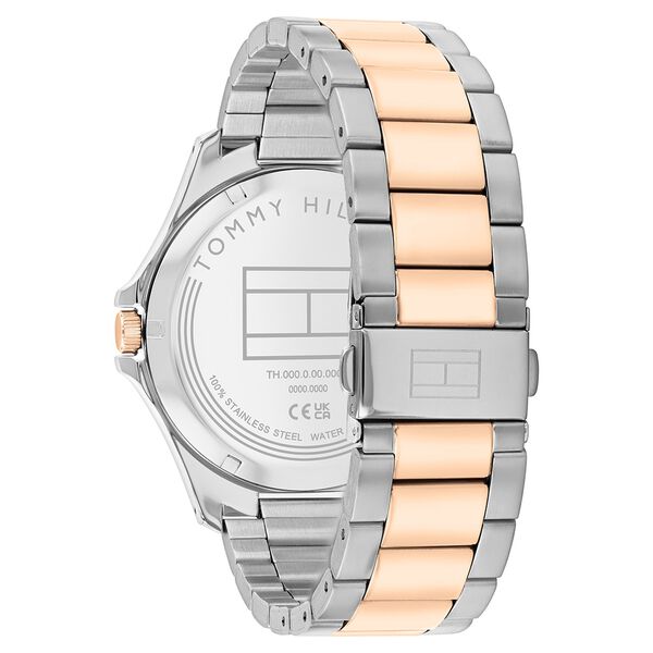 Tommy Hilfiger Quartz Analog Black Dial Two Toned Stainless Steel Strap Watch For Men - image number 2