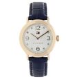 Tommy Hilfiger Quartz Analog Silver Dial Leather Strap Watch for Women - image number 0