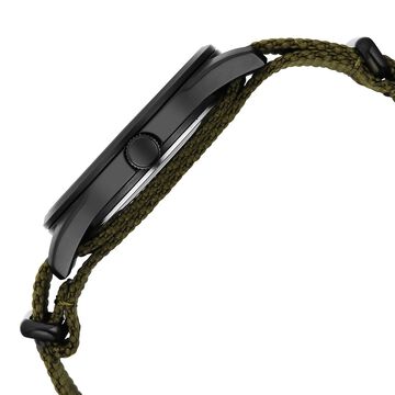 Fastrack Stunners Quartz Analog Black Dial Green Nylon Strap Watch For Guys