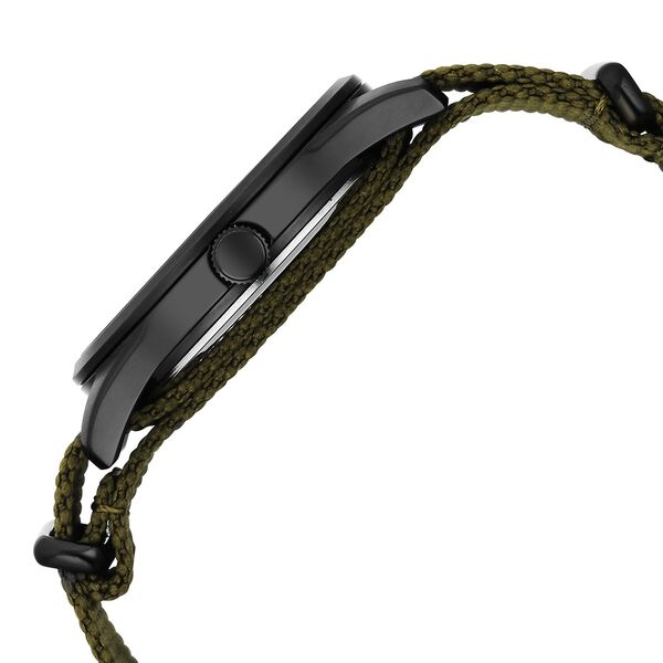 Fastrack Stunners Quartz Analog Black Dial Green Nylon Strap Watch For Guys - image number 4