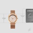 Fastrack Stunners Quartz Analog Rose Gold Dial Rose Gold Stainless Steel Strap Watch For Girls - image number 3