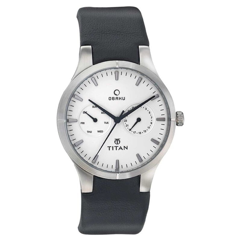 Titan Quartz Analog White Dial Watch for Men