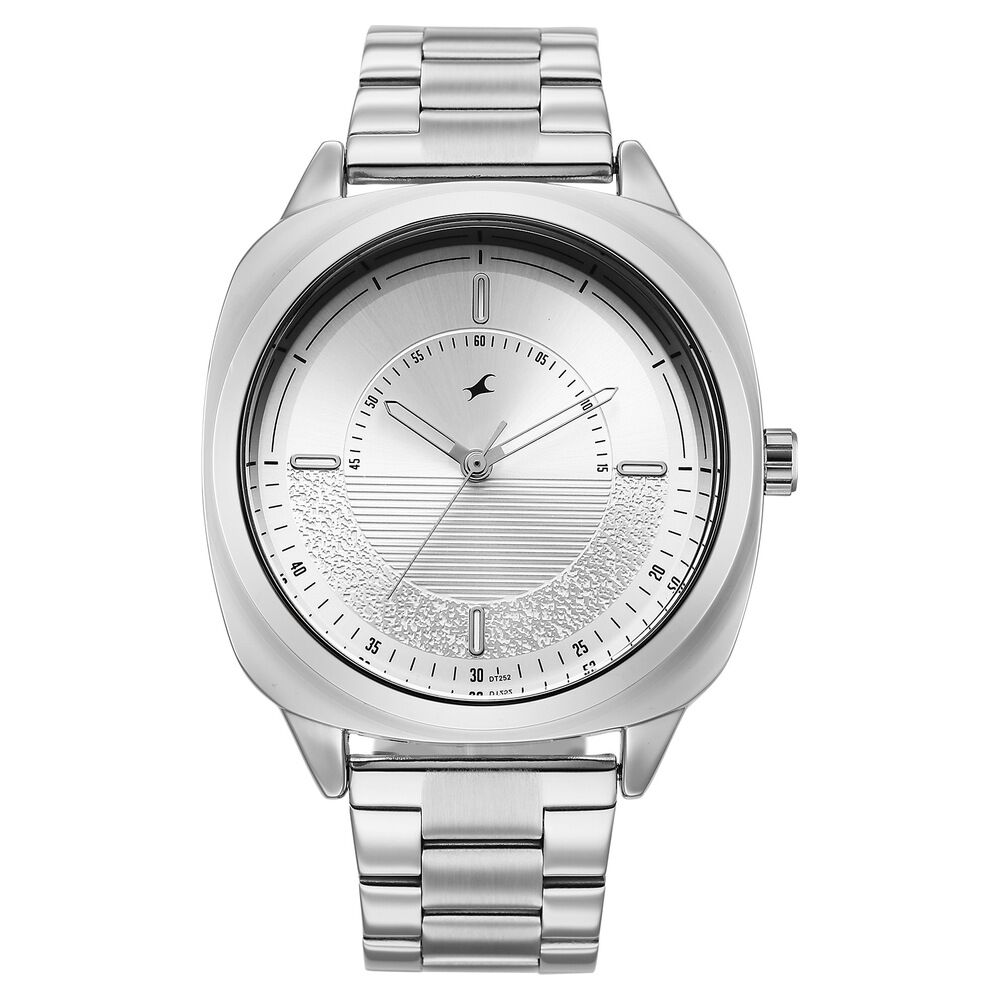 Fastrack Stunners Quartz Analog Silver Dial Silver Stainless Steel Strap Watch For Guys-picture-25