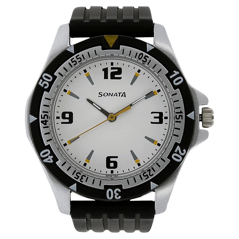 SF Quartz Analog White Dial Watch for Men - image number 0