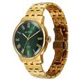 Titan Aurelian Concealed Automatic Analog with Green Dial Roman Numerals Yellow Gold Stainless Steel Strap Watch for Men - image number 2