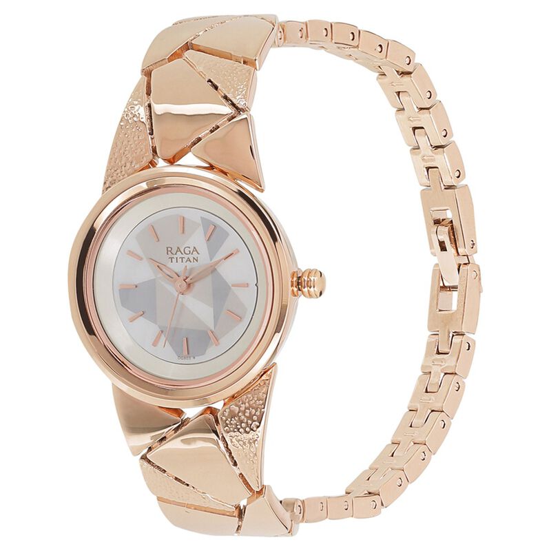 Titan Raga Espana Mother of Pearl Dial Women Watch With Metal Strap - image number 1