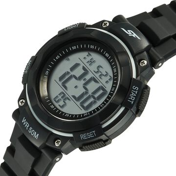 SF Digitals Digital Dial Black Strap Watch For Men