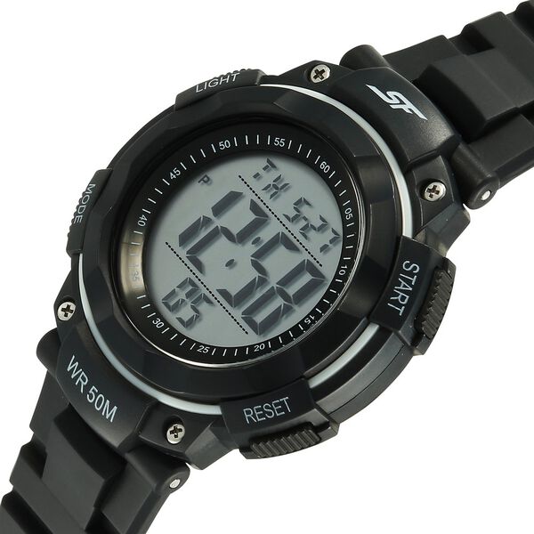 SF Digitals Digital Dial Black Strap Watch For Men - image number 2
