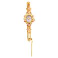 Nebula Quartz Analog Mother of Pearl Dial 18 Karat Gold Strap Watch for Women - image number 1
