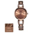 Titan Raga Viva Quartz Analog with Date Rose Gold Dial Brown Metal Strap Watch for Women - image number 0