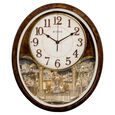 Titan Mantle - Decorative Rotating Pendulum Wall Clock With Chime - image number 1