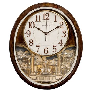 Titan Mantle - Decorative Rotating Pendulum Wall Clock With Chime