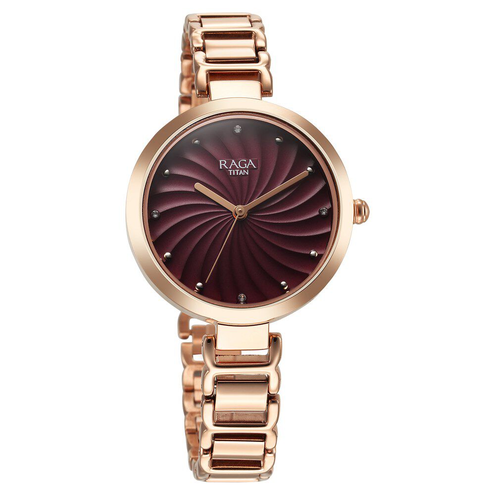 Rose gold watches titan raga top