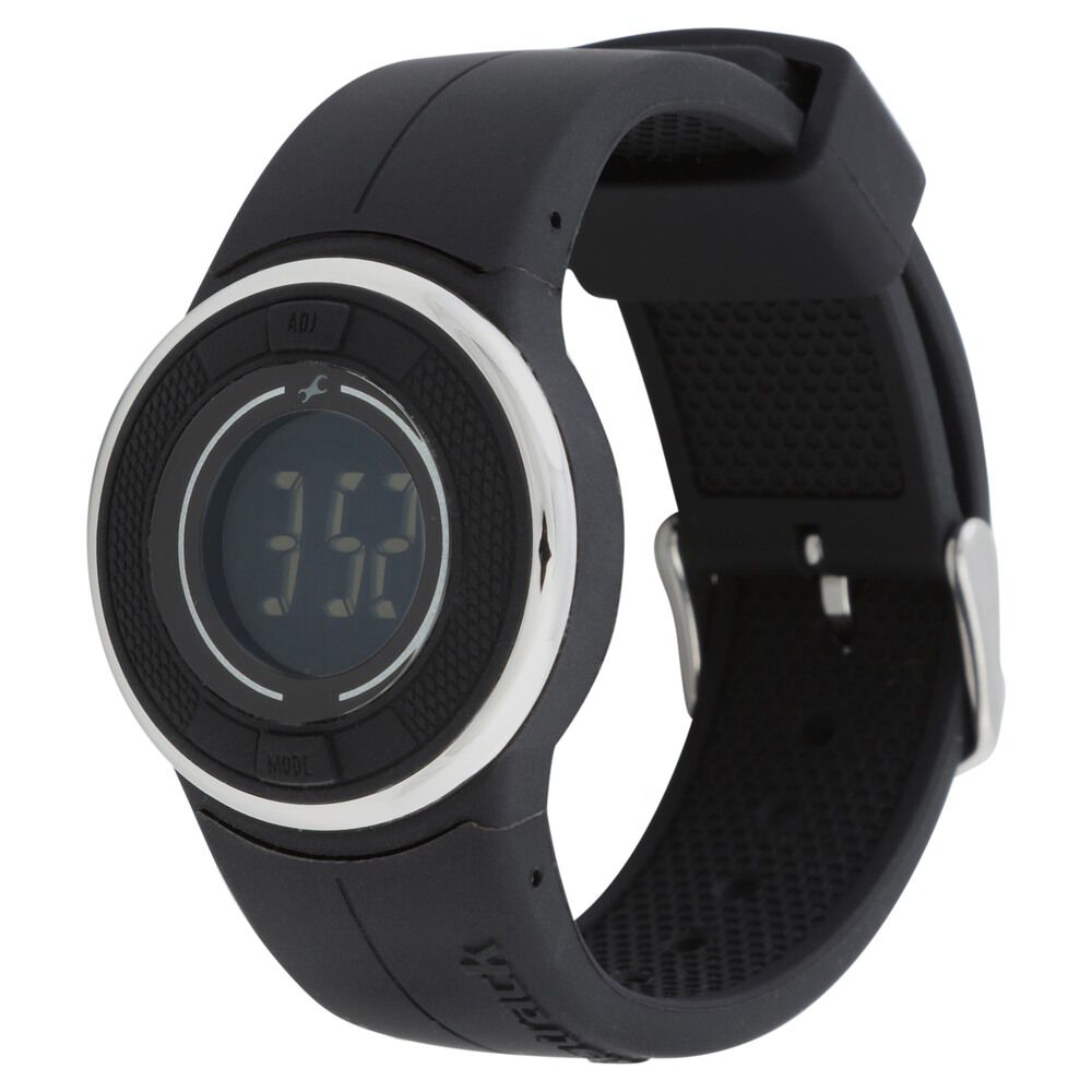 Buy Online Fastrack Digital Black Dial Plastic Strap Watch for Girls 68005pp01j Titan