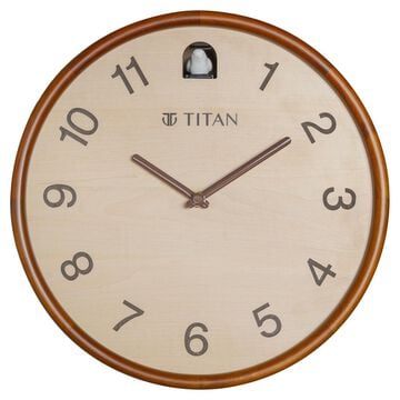 Titan Wooden Cuckoo Clock - Premium Decor Wooden Wall Clock with a Contemporary look - 30 cm x 30 cm (Medium)