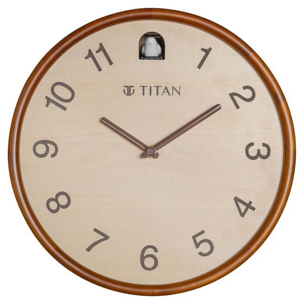 Titan Wooden Cuckoo Clock - Premium Decor Wooden Wall Clock with a Contemporary look - 30 cm x 30 cm (Medium) - image number 1