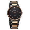 Titan Edge Ceramic Quartz in Midnight Gold with Diamonds and Black Dial Watch for Men - image number 1