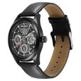 Titan Octane Multifunction Black Dial Black Leather Strap Watch For Men - image number 2