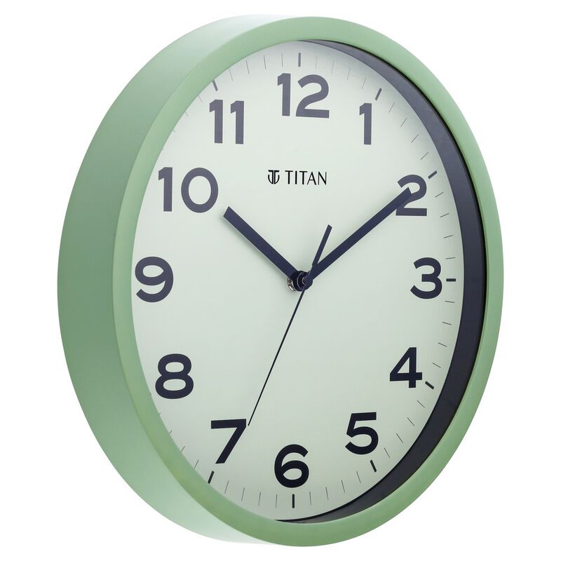 Titan Classic Light Green Wall Clock with Silent Sweep Technology - 30 cm x 30 cm (Medium) - image number 2