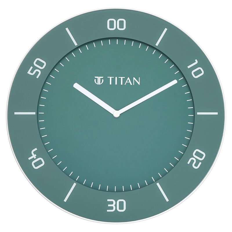 Titan Green Slim Wall Clock - 30 cm x 30 cm (Medium) - image number 0