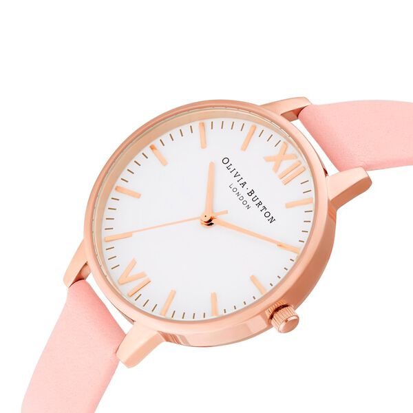 Olivia Burton Quartz Analog White Dial Leather Strap Watch for Women - image number 1