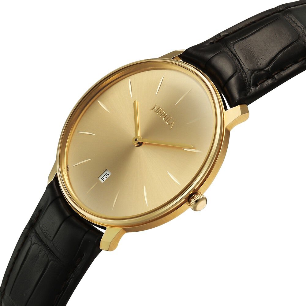 Buy Online Titan Nebula Lustre 18 KT Gold Quartz Analog with