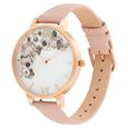Olivia Burton Quartz Analog Multicoloured Dial Leather Strap Watch for Women - image number 2