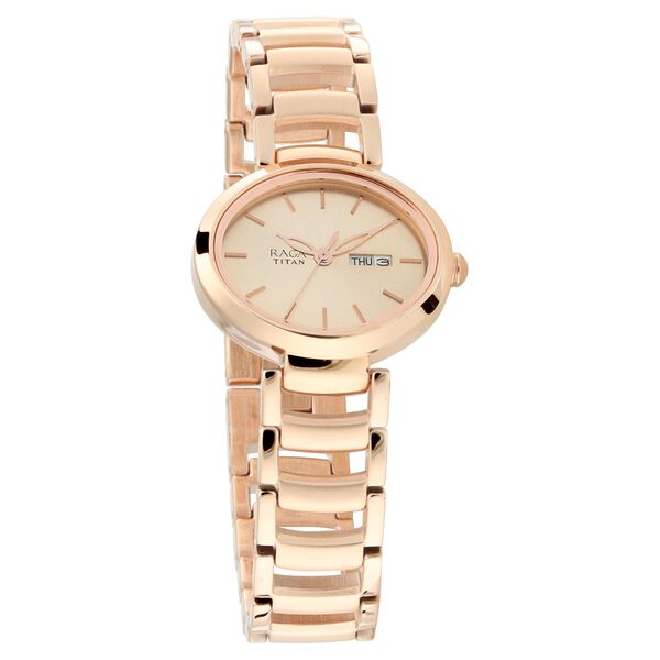 Titan Raga Viva Rose Gold Dial Women Watch With Metal Strap - image number 1
