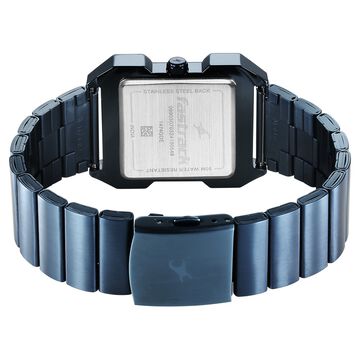 Fastrack Pulse Quartz Analog Blue Dial Blue Stainless Steel Strap Watch For Guys