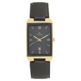 Titan Rectangle Black Dial Analog with Date Stainless Steel Strap watch for Men