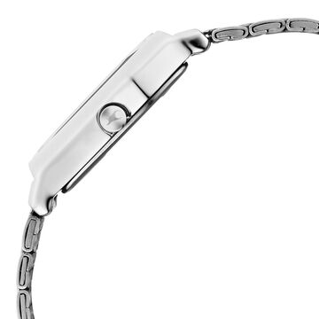 Fastrack Oceanyx 2.0 Analog Watch for Women with Silver Dial & Silver Metal Strap