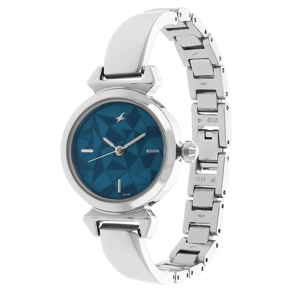 Fastrack Quartz Analog Blue Dial Stainless Steel Strap Watch for Girls - image number 1