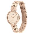 Tommy Hilfiger Quartz Analog Rose Gold Dial Stainless Steel Strap Watch for Women - image number 1