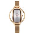 Vyb Charmer By Fastrack Quartz Analog Silver Dial Rose Gold Stainless Steel Strap Watch For Girls - image number 1