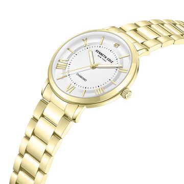 Kenneth Cole Quartz Analog Silver Dial Stainless Steel Strap Watch for Couple