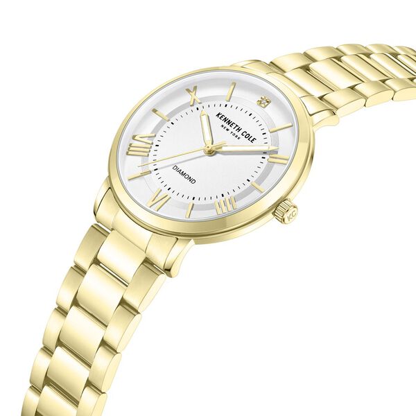 Kenneth Cole Quartz Analog Silver Dial Stainless Steel Strap Watch for Couple - image number 3