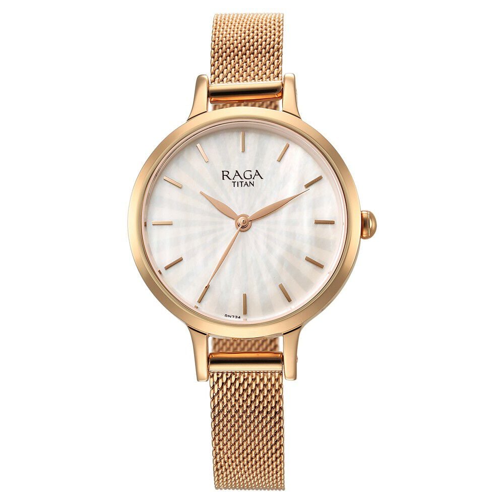 Buy Online Titan Raga Power Pearls Quartz Analog Mother Of Pearl