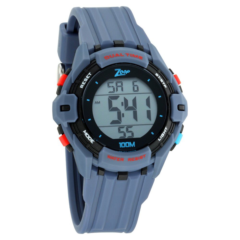 Zoop digital grey cheap dial children's watch