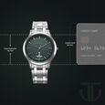 Titan Karishma Quartz Analog Green Dial Silver Stainless Steel Strap Watch For Men - image number 2