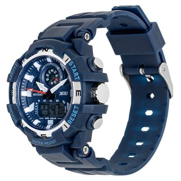 Zoop Bolt Ana Digi Watch with Blue and Grey Multi Color Case and Blue Color Strap for Boys Kids, from House of Titan