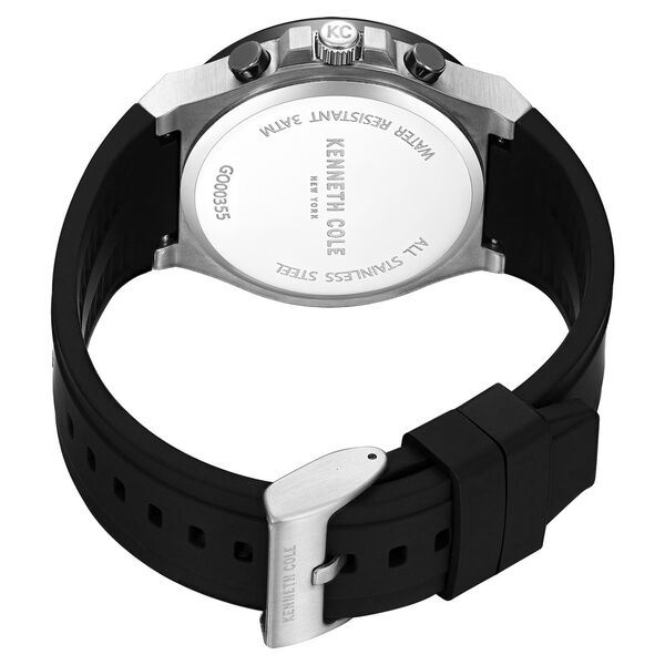 Kenneth Cole Quartz Chronograph Silver Dial Silicone Strap Watch for Men - image number 2