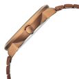 Vyb Arcane By Fastrack Quartz Analog Two Toned Dial Brown Stainless Steel Strap Watch For Guys - image number 4