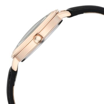 Fastrack Stunners X Quartz Analog Black Dial Leather Strap Watch For Girls