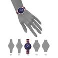 Anne Klein Quartz Analog Blue Dial Multicoloured Plastic Strap Watch For Women - image number 3